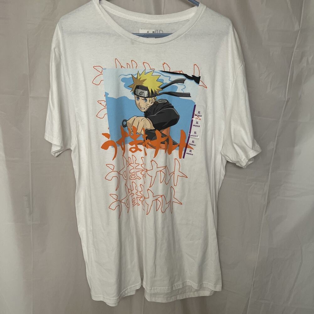 NARUTO Shippuden Collection KAKASHI T-Shirt White Size XL Anime